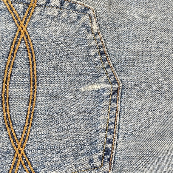 Abercrombie & Fitch Cotton Denim Jeans Boot Cut Size 12 Mid Rise - Picture 4 of 8